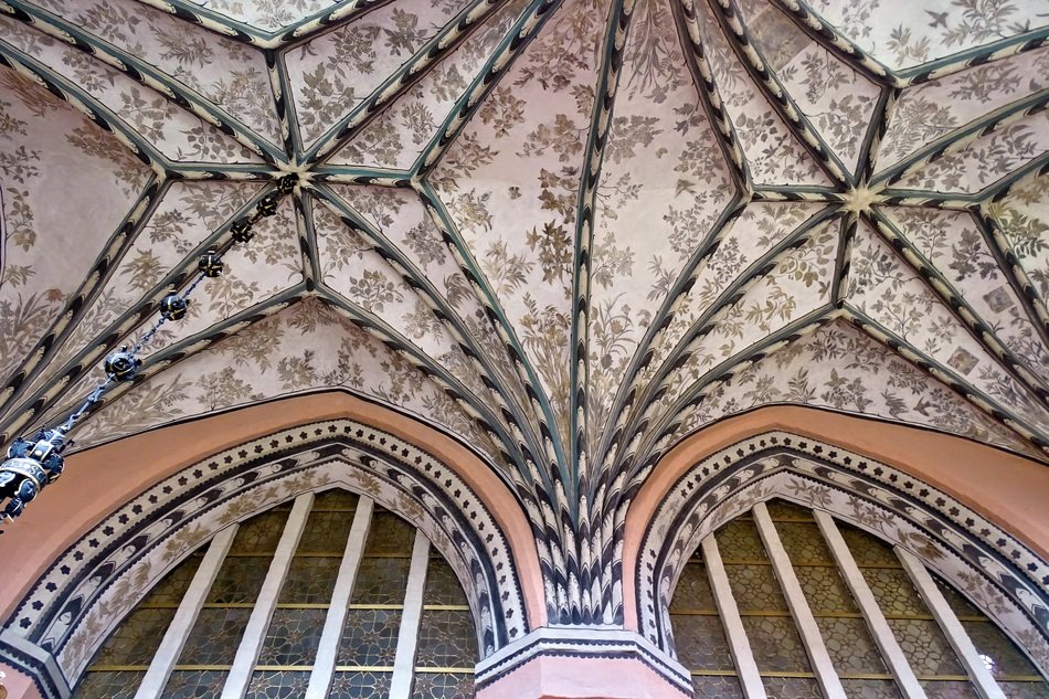 ornament on the facade of the church