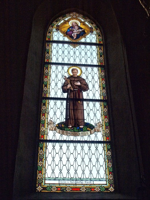 Lawrence on the church window