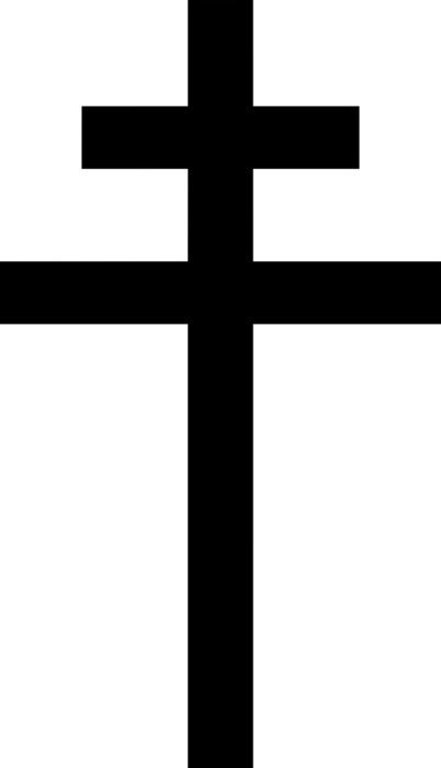 black cross drawing