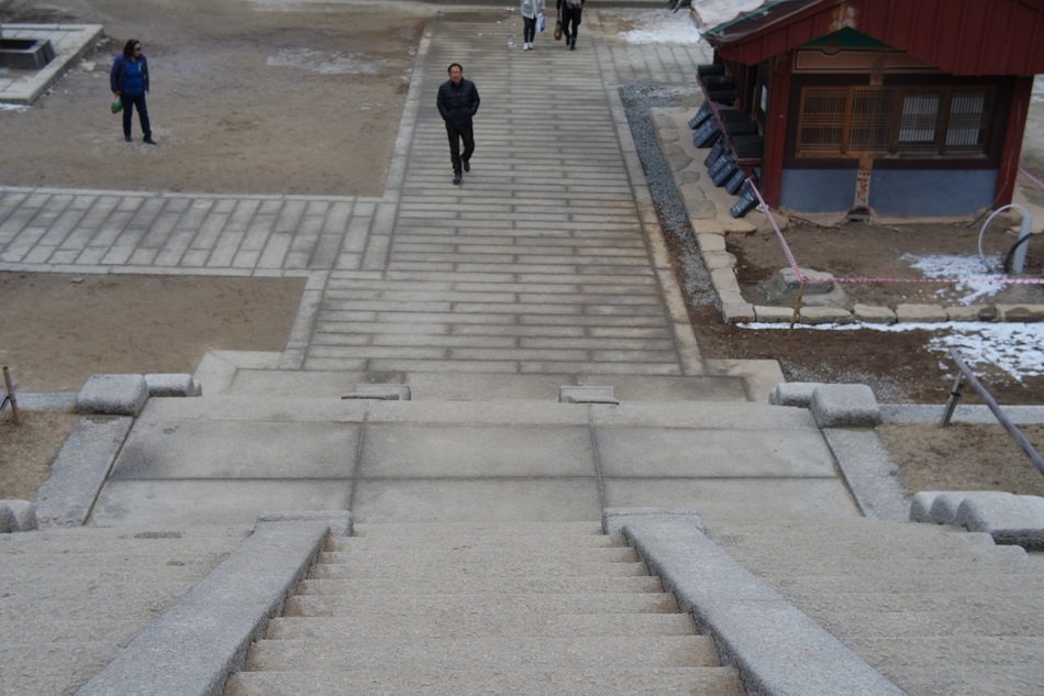 stone steps to temple in jiri