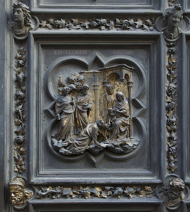 plaque on a church in florence