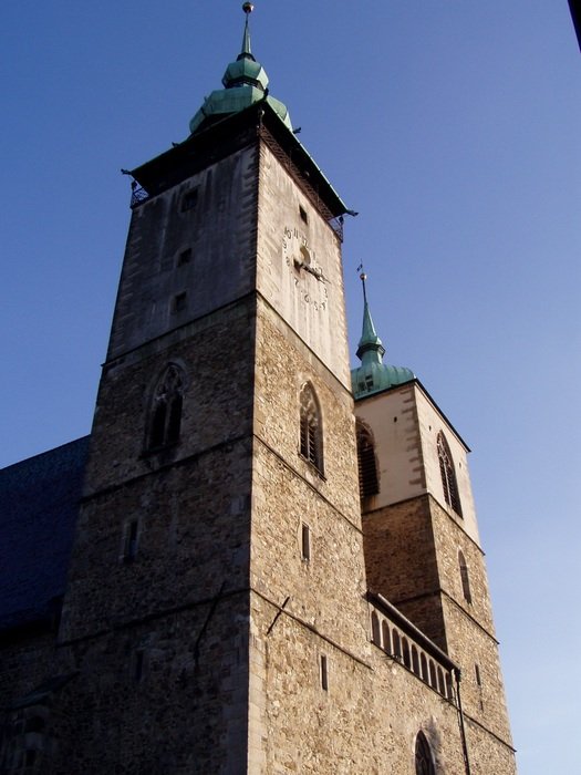 St. Jacob the Greater Church at sky, czech, jihlava