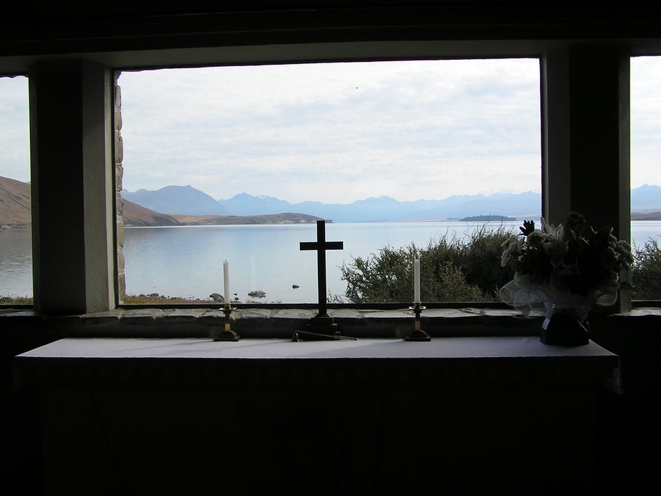 Cross near the window