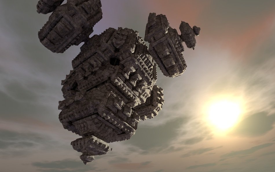 fiction spaceship at sky