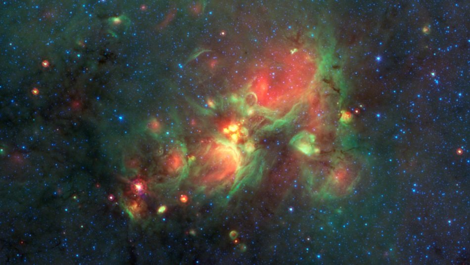 massive starburst in the galaxy