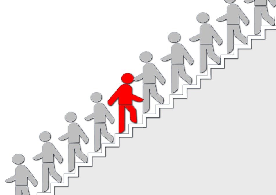 stairs silhouettes human drawing