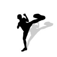 Vector silhouette of a man N355