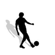 Vector silhouette of a man N357