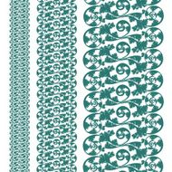 set seamless lace border pattern N2