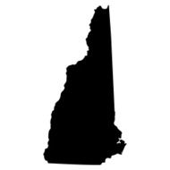 map of the U S state New Hampshire