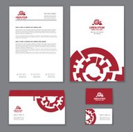 Corporate identity template for repair shop