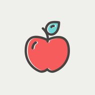 Apple thin line icon N3