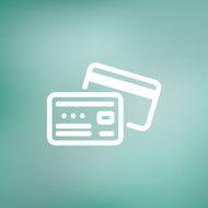 Identification card thin line icon N3