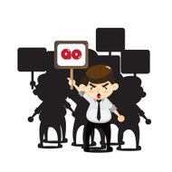 Employees protests