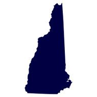map of the U S state New Hampshire N3