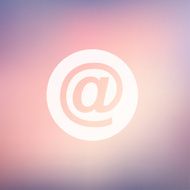 email symbol in flat style icon N2