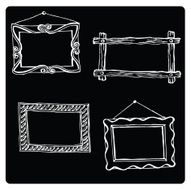 Vector Illustration Silhouette frames