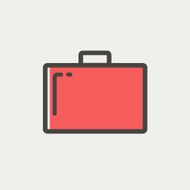 Suitcase thin line icon N2