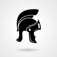 Ancient legionnaire helmet icon logo N2