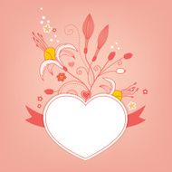 Valentine greeting card with frame N2