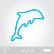 Dolphin vector icon