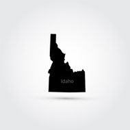 Map of the U S state Idaho