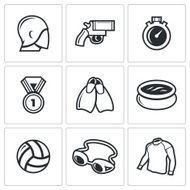 Water sports icon Vector Illustration