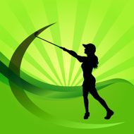 Vector silhouettes of golf N12