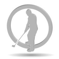 Vector silhouettes of golf N17