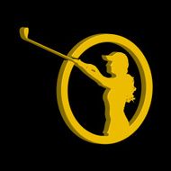 Vector silhouettes of golf N18