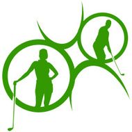 Vector silhouettes of golf N26