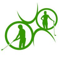 Vector silhouettes of golf N27