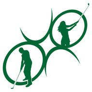 Vector silhouettes of golf N28