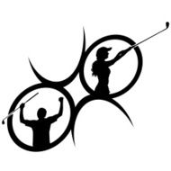 Vector silhouettes of golf N29