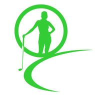 Vector silhouettes of golf N32