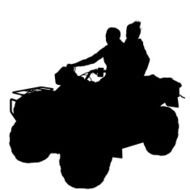 Couple on an atv