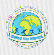 Health and Medical concept with earth