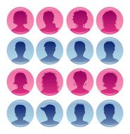 Men and women avatars