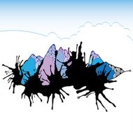 Abstract mountains for your design