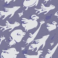 Flying animal seamless pattern N2