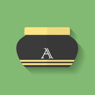 Cosmetic cream icon Flat style N2
