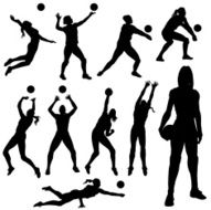 Volleyball Silhouettes