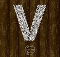 Letter V N16
