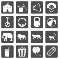 Vector Set of Circus Icons N4