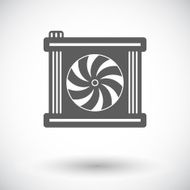 Radiator fan icon