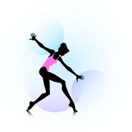 Woman dancing icon