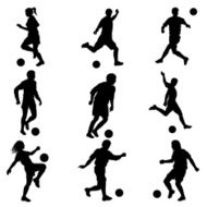 Soccercplayer in action