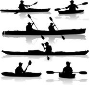 Kayak Silhouettes