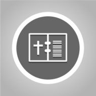 Bible book icon great for any use Vector EPS10