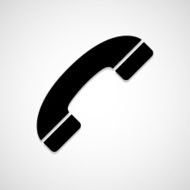 Telephone icon great for any use Vector EPS10